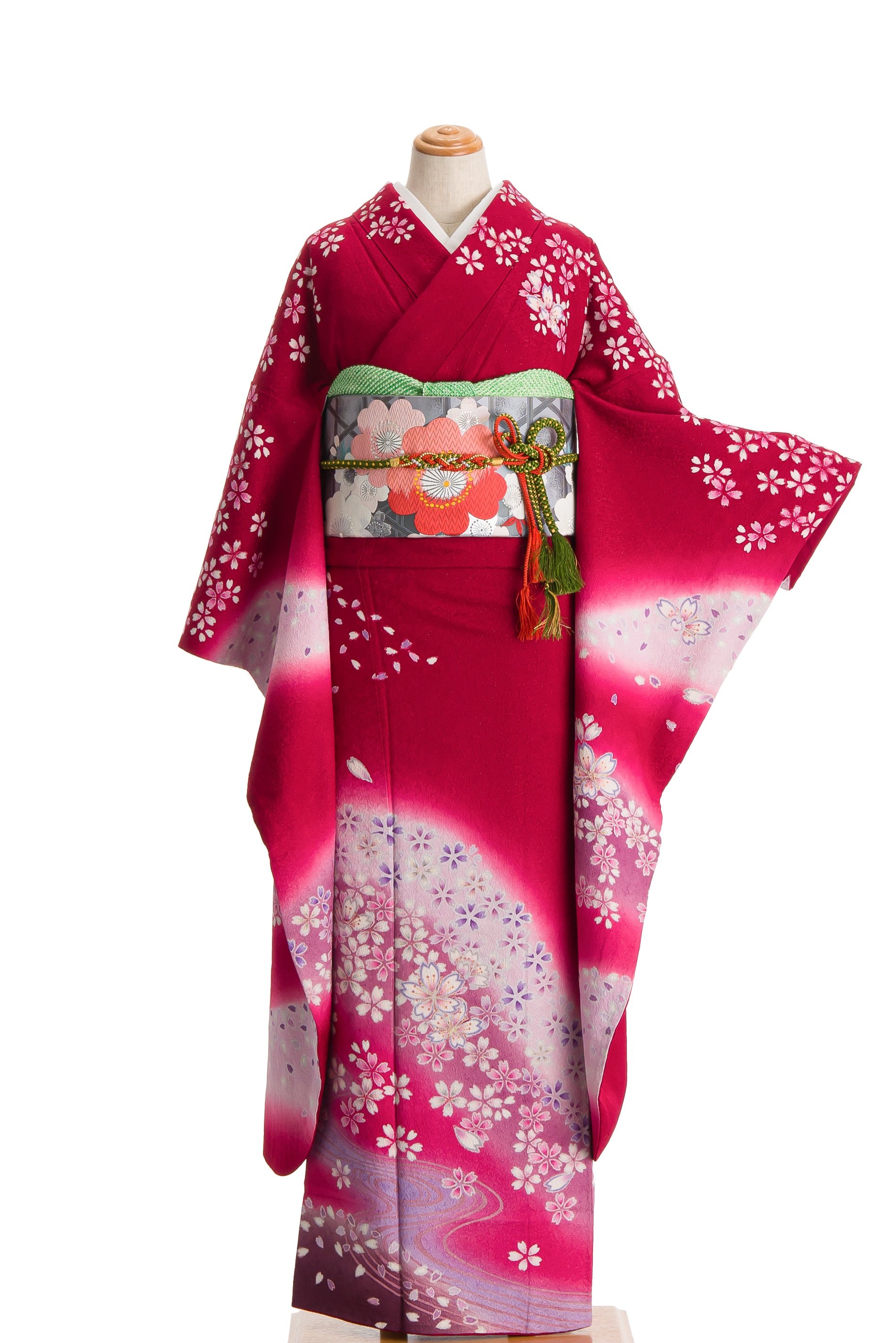 振袖 桜の霞 - からん::アンティーク着物・リサイクル着物の通販サイト